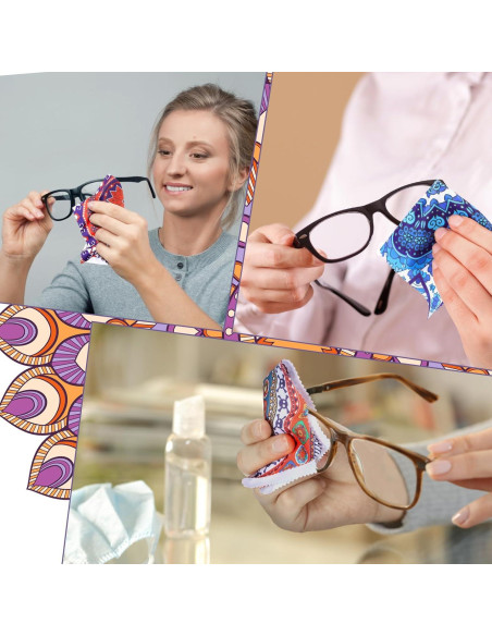 24 Paños de Microfibra para Gafas Copkim 15x15 cm