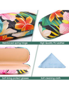 Funda Dura para Gafas PERFECTSIGHT Floral, 16x6x3.5cm 2