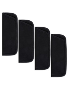 Paquete de 4 estuches suaves para gafas negras