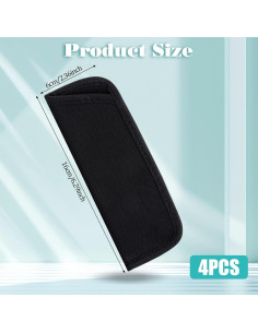 Paquete de 4 estuches suaves para gafas negras 2