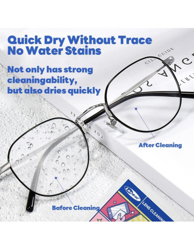 Toallitas para Lentes Herb 300 PCS Limpieza Rápida y Segura