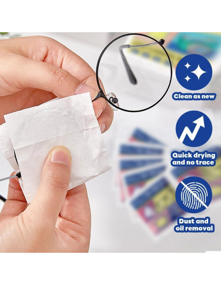 Toallitas para Lentes Herb 300 PCS Limpieza Rápida y Segura