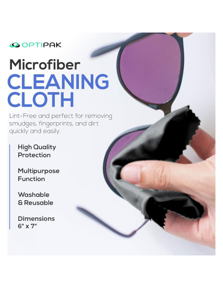 Kit de limpieza de lentes OPTIPAK - 2x59ml + 2 paños + destornillador