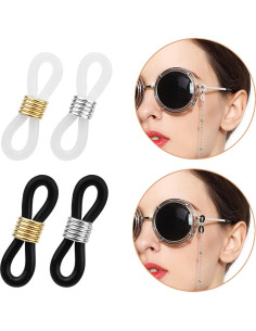 Extremos de Cadena para Gafas HUIHUIBAO 24 Piezas 20x5mm 2