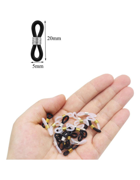 Extremos de Cadena para Gafas HUIHUIBAO 24 Piezas 20x5mm