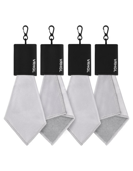 Kit de limpieza de gafas VRHGL, 4 paños microfibra 15x15 cm