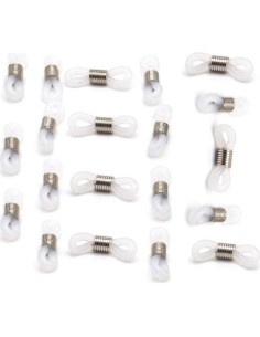 Cadena de Gafas 20 Pcs Silicona Blanca Antideslizante 2
