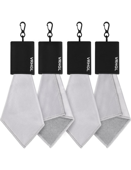 Kit de limpieza de gafas VRHGL, 4 paños microfibra 15x15 cm