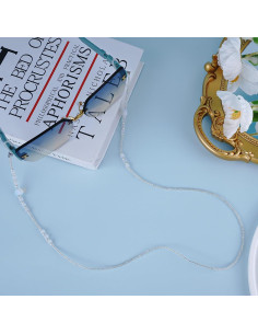 Cadena de Acrílico BILIONE para Gafas con Perlas 72 cm 2