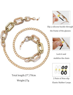Cadena para Gafas de Mujer Soporte Alrededor del Cuello 2