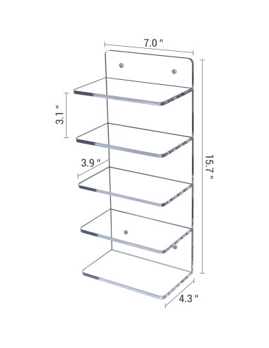 Soporte para Gafas de Sol MyGift 5 Niveles Acrílico Transparente