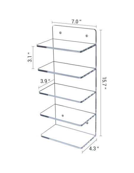 Soporte para Gafas de Sol MyGift 5 Niveles Acrílico Transparente