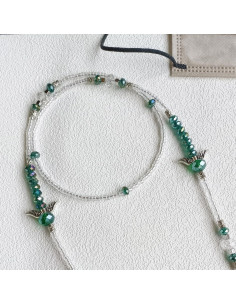 Cadena de Gafas de Perlas Ajustable para Mujeres 72 cm 2