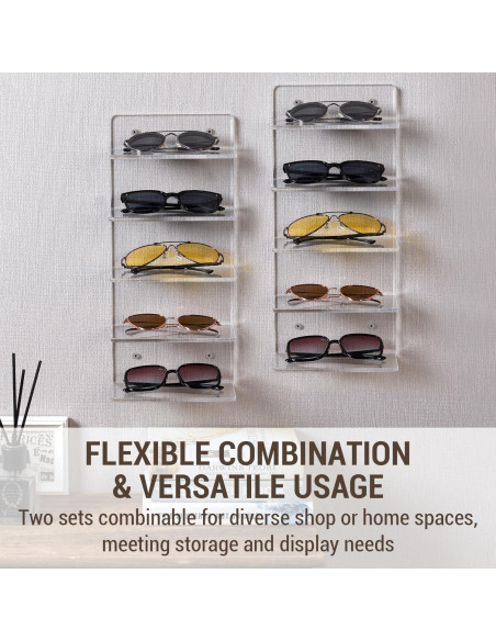 Soporte para Gafas de Sol MyGift 5 Niveles Acrílico Transparente