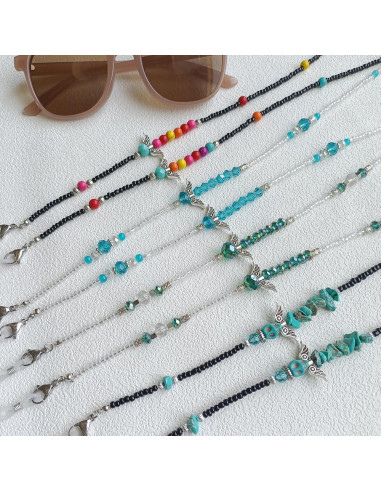 Cadena de Gafas de Perlas Ajustable para Mujeres 72 cm