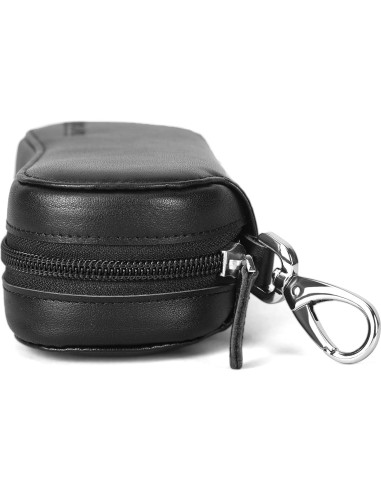 Funda de Gafas Polare de Cuero Marrón con Cierre YKK