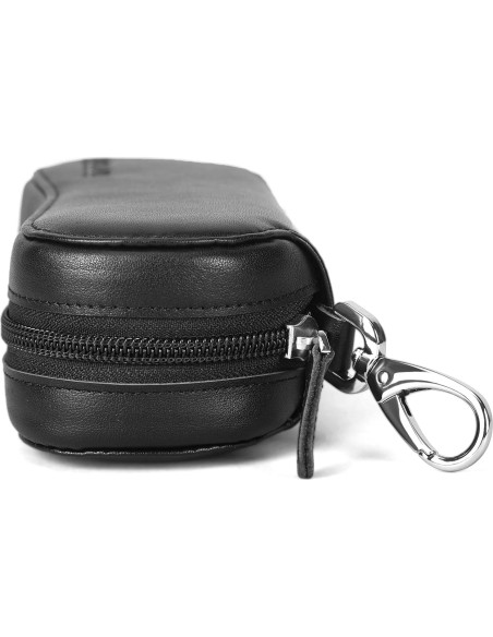 Funda de Gafas Polare de Cuero Marrón con Cierre YKK