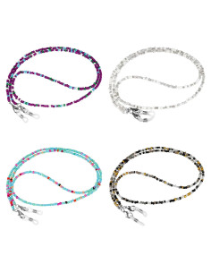 Cadenas para Gafas ONESING 4 Pcs Ajustables Multi Color