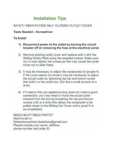 Cubiertas de Enchufe a Prueba de Niños Safety Innovations - 12 Unidades