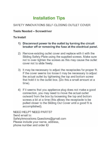 Cubiertas de Enchufe a Prueba de Niños Safety Innovations - 12 Unidades