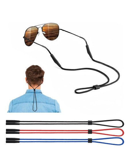 Correa Ajustable para Gafas - 3 Pcs - Suave y Cómoda