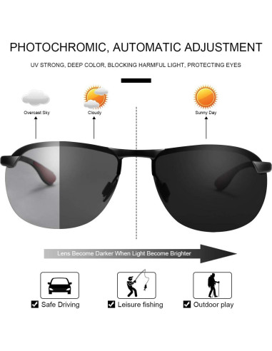 Gafas de sol fotocromáticas YIMI UV400 para deportes