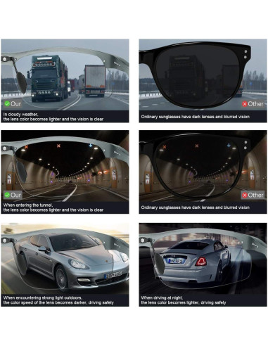 Gafas de sol YIMI fotocromáticas polarizadas UV400