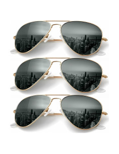 Gafas de Sol KALIYADI Aviador Polarizadas UV 3 Piezas
