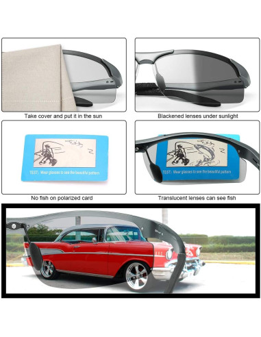 Gafas de sol YIMI fotocromáticas polarizadas UV400