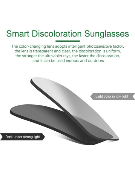 Gafas de sol YIMI fotocromáticas polarizadas UV400 Gafas de sol YIMI fotocromáticas polarizadas UV400