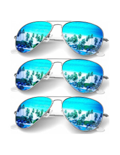 Gafas de Sol KALIYADI Aviador Polarizadas 3 Piezas Azul