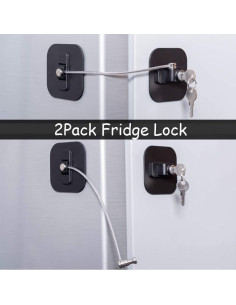 Candado para Refrigerador y Congelador - 2 Piezas con Llaves 2