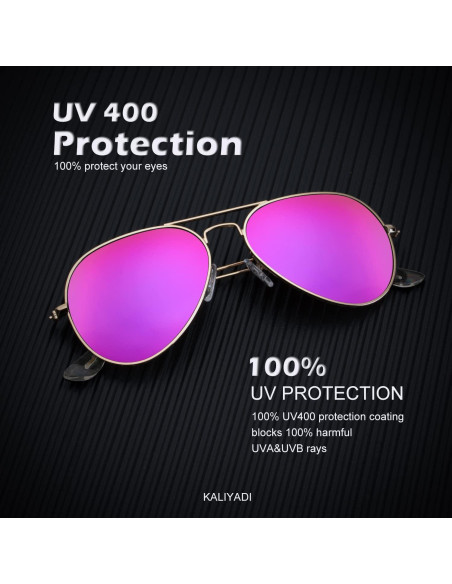 Gafas de Sol KALIYADI Aviador Polarizadas UV 3 Paquetes