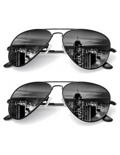 Gafas de Sol KALIYADI Aviador Polarizadas UV 2 Paquete