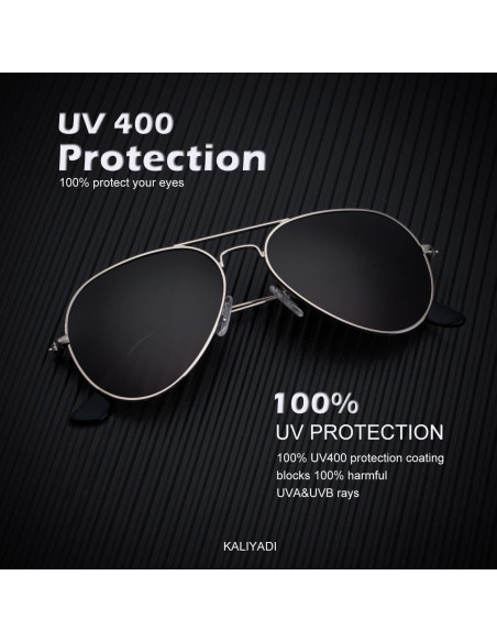 Gafas de Sol KALIYADI Aviador Polarizadas UV - Paquete de 3
