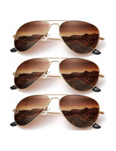 Gafas de Sol KALIYADI Aviador Polarizadas UV 3 Piezas
