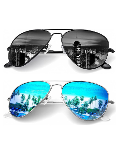 Gafas de Sol KALIYADI Aviador Polarizadas 62mm UV