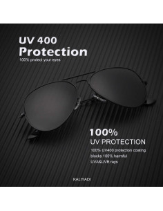 Gafas de Sol KALIYADI Aviador Polarizadas 62mm UV 2