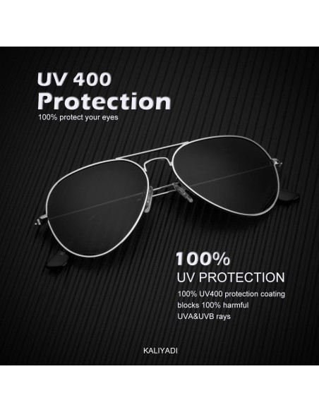 Gafas de Sol KALIYADI Aviador Polarizadas 3 Piezas UV