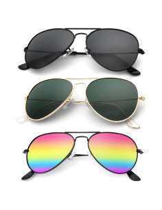 Gafas de Sol KALIYADI Aviador Polarizadas 3 Piezas UV