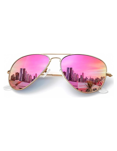 Gafas de Sol KALIYADI Aviador Polarizadas UV 62mm Rosa D
