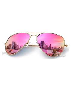 Gafas de Sol KALIYADI Aviador Polarizadas UV 58mm Rosa D