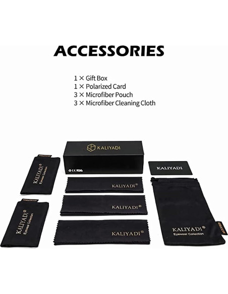 Gafas de Sol KALIYADI Aviador Polarizadas UV 3 Paquetes