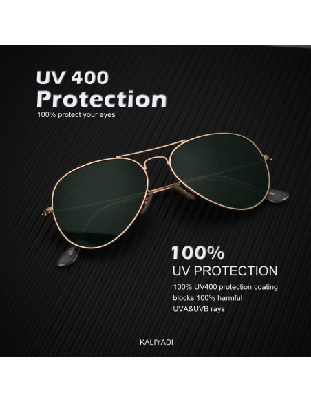 Gafas de Sol KALIYADI Aviador Polarizadas 3 Piezas UV