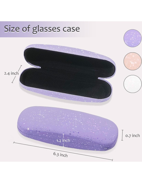 Estuche Duro para Gafas HSYMQ 3PCS Colores Variados Estuche Duro para Gafas HSYMQ 3PCS Colores Variados