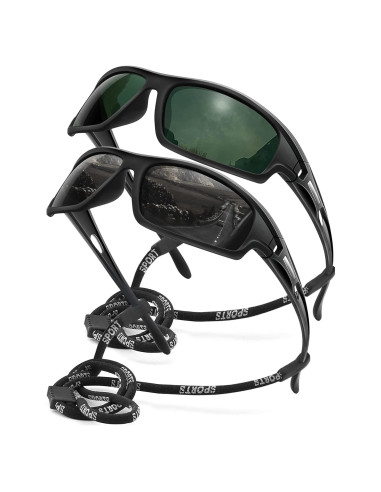 Gafas de sol polarizadas AWGSEE para hombres 100% UV