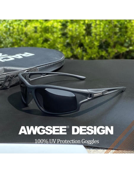 Gafas de sol polarizadas AWGSEE para hombres 100% UV