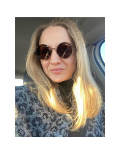 Gafas de sol redondas AIEYEZO Steampunk UV 100% Bronce 2