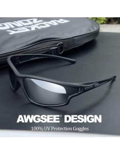 Gafas de sol deportivas AWGSEE polarizadas 100% UV paquete de 2 2