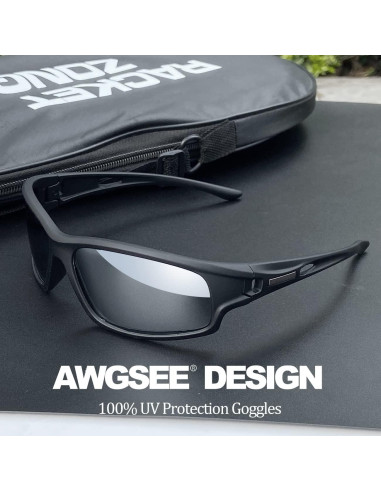 Gafas de sol deportivas AWGSEE polarizadas 100% UV paquete de 2